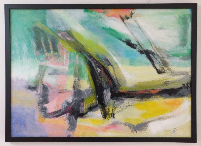Before the beginning 1, modern abstract schilderij op stevig karton voor aan wand by Artangeel.com. Ook geschikt als giclee